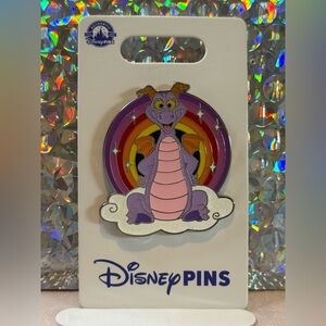✨🌈 Disney Parks Figment on Cloud with Rainbow Pin (2024, OE) 🐉✨
